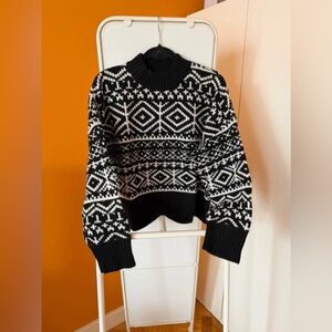 SoSoft Mock-Neck Fair Isle Sweater